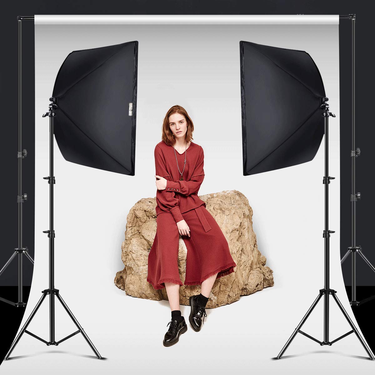 Amazon | 150W ソフトボックス 照明キット 写真撮影用